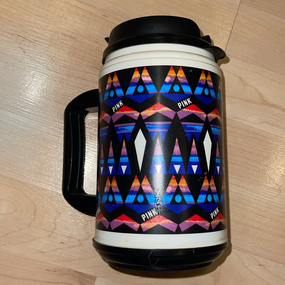 Victorias Secret PINK Aztec Chug Mug Hot/Cold Drink Vintage Limited Edition VS